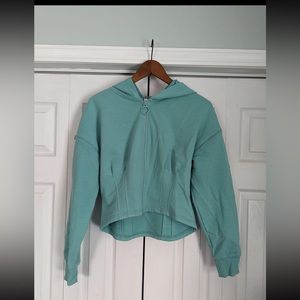 Teal fabletics zip up